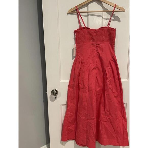 Tuckernuck Hyacinth House Watermelon Pink Serafina Midi Dress NWT XXS 2XS - Picture 5 of 5